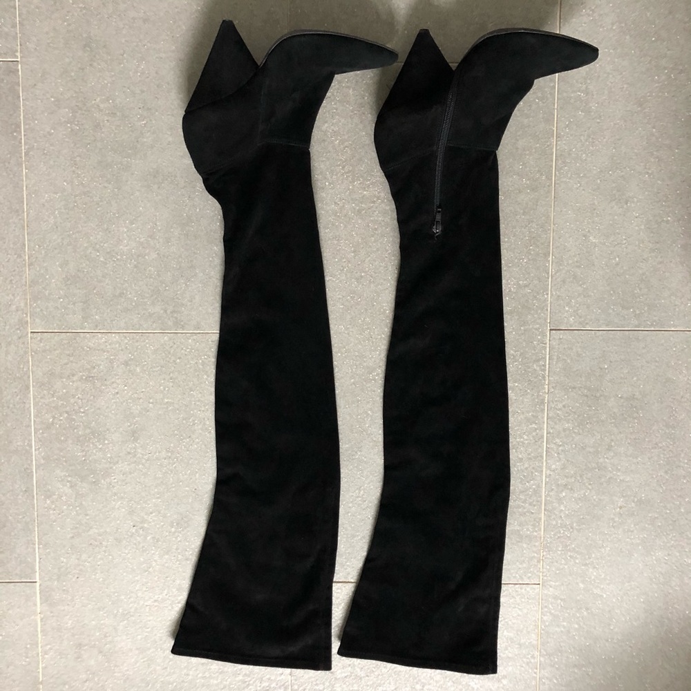 SOLD Isabel Marant Suede Over the Knee Junee Boot - Picture 3 of 7